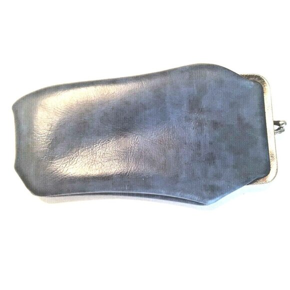 Eyeglasses Sunglasses Reading Glasses Case Kiss Clasp 7 x 4 in Vegan Leather Vtg - Picture 2 of 10